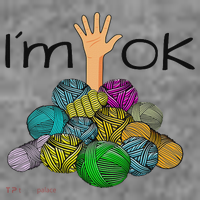 I’m Ok Funny Crochet And Knitting Yarn Mess Toddler Hoodie thumb 2