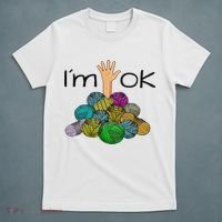 I’m Ok Funny Crochet And Knitting Yarn Mess T-Shirt thumb 5