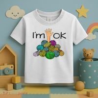 I’m Ok Funny Crochet And Knitting Yarn Mess Toddler T-Shirt thumb 3