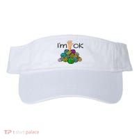 I’m Ok Funny Crochet And Knitting Yarn Mess Visor thumb 0