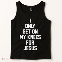 I Only Get On My Knees For Jesus Tank Top thumb 2