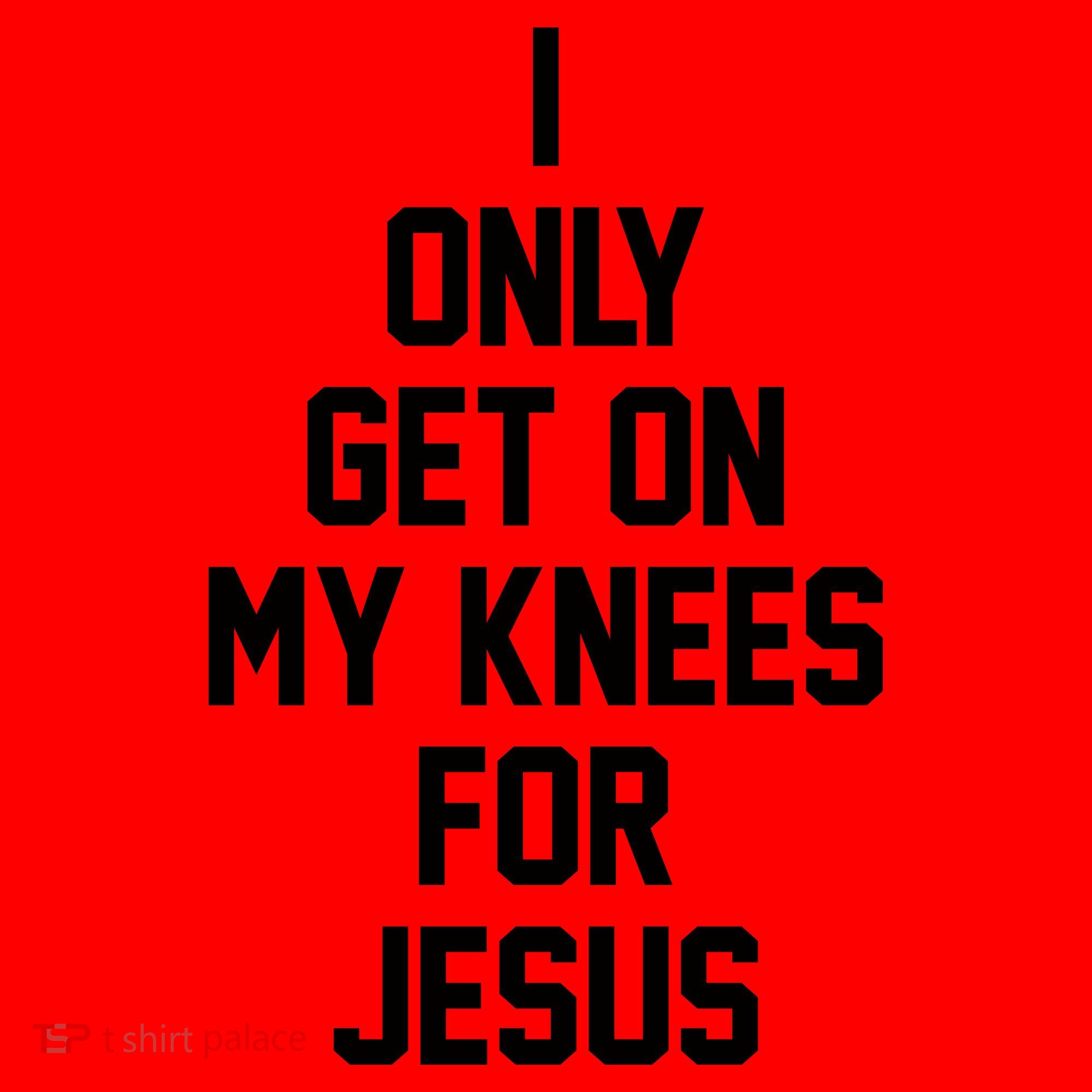 I Only Get On My Knees For Jesus Santa Hat