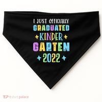 I Officially Graduated Kindergarten USA-Made Doggie Bandana thumb 0