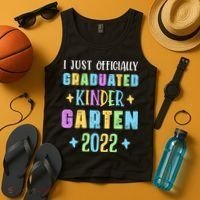 I Officially Graduated Kindergarten Tank Top thumb 4