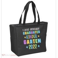 I Officially Graduated Kindergarten Tote Bag thumb 2