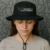 I Only Give Negative Feedback Bucket Hat thumb 3