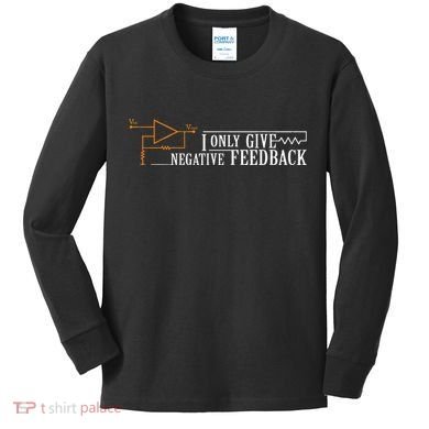 I Only Give Negative Feedback Kids Long Sleeve Shirt