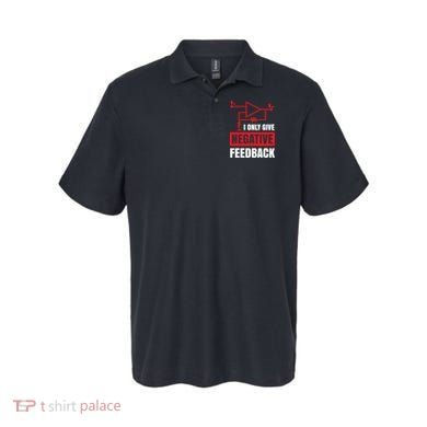 I Only Give Negative Feedback Electrical Funny Engineer Polo