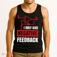 I Only Give Negative Feedback Electrical Funny Engineer Tank Top thumb 3