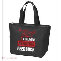 I Only Give Negative Feedback Electrical Funny Engineer Tote Bag thumb 3