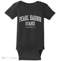 Island Of Hawaii Souvenir Pearl Harbor Oahu Hawaii Beach Baby Bodysuit thumb 0
