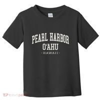 Island Of Hawaii Souvenir Pearl Harbor Oahu Hawaii Beach Toddler T-Shirt thumb 0