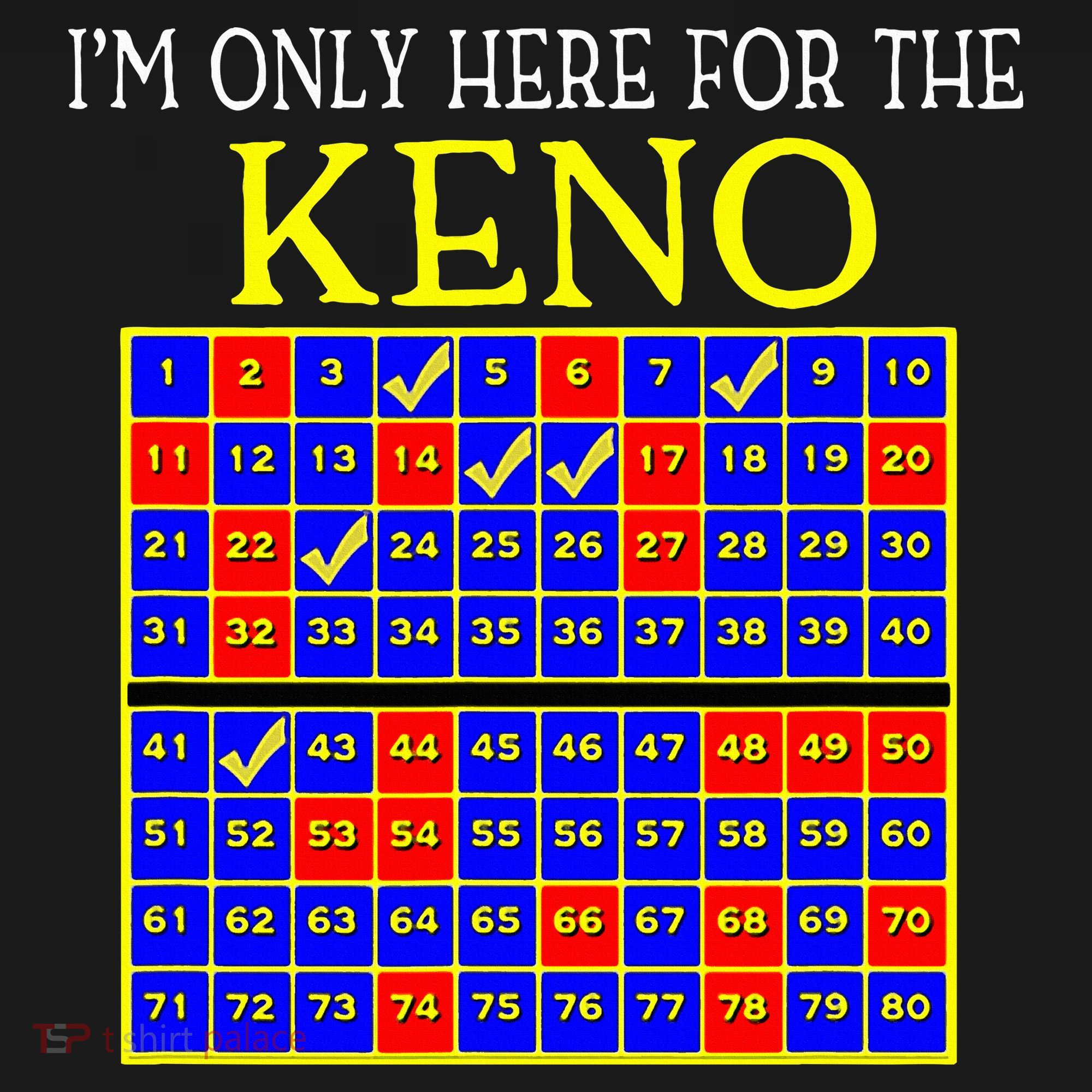IM Only Here For The Keno Funny Keno Lovers Pajama Set