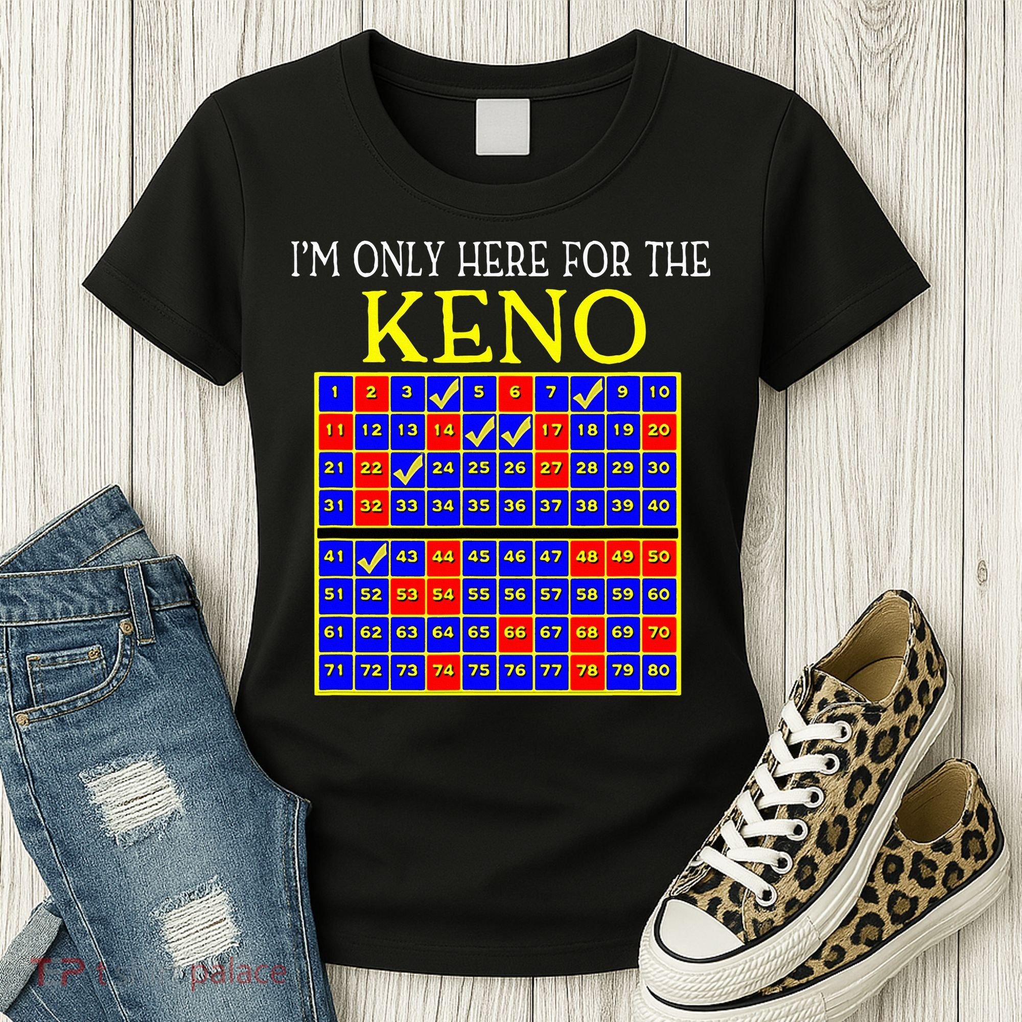 IM Only Here For The Keno Funny Keno Lovers Women's T-Shirt