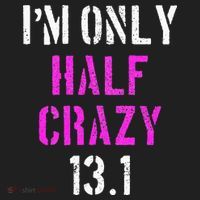 Im Only Half Crazy 13.1 Half Marathon Funny Running Gift Hat thumb 2
