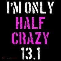 Im Only Half Crazy 13.1 Half Marathon Funny Running Gift Kids Sweatshirt thumb 2