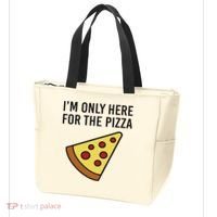 I'm Only Here For The Pizza Foodie Funny Tote Bag thumb 3