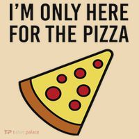 I'm Only Here For The Pizza Foodie Funny Tote Bag thumb 4