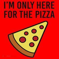 I'm Only Here For The Pizza Foodie Funny Santa Hat thumb 1