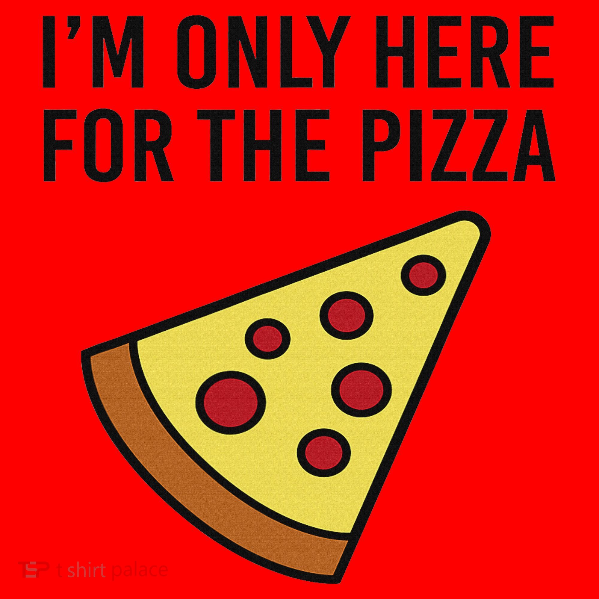 I'm Only Here For The Pizza Foodie Funny Santa Hat