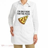 I'm Only Here For The Pizza Foodie Funny Apron thumb 2