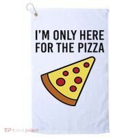 I'm Only Here For The Pizza Foodie Funny Golf Towel thumb 0