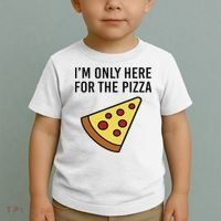 I'm Only Here For The Pizza Foodie Funny Toddler T-Shirt thumb 2