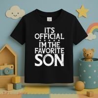 Its Official Im The Favorite Son Toddler T-Shirt thumb 3