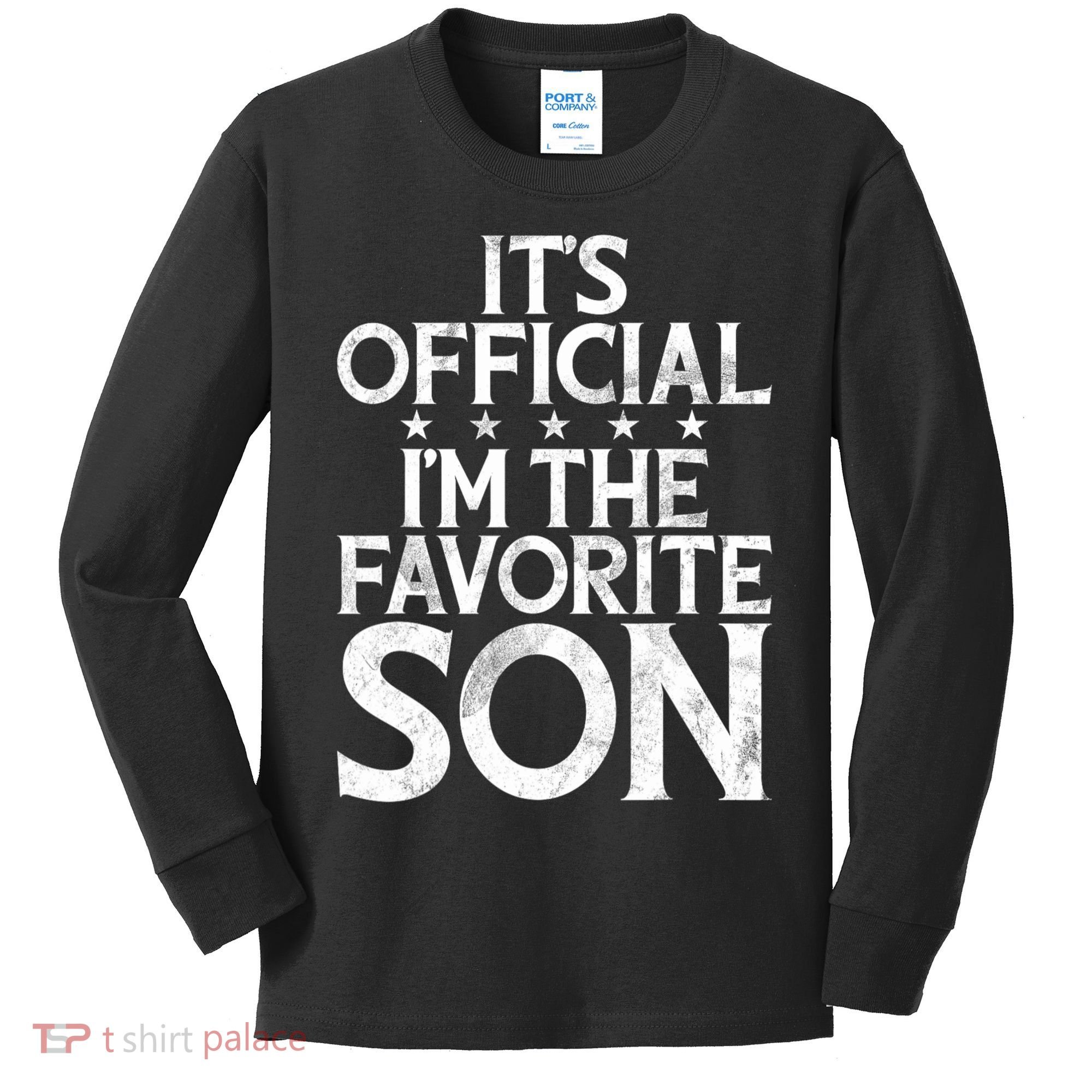 Its Official Im The Favorite Son Kids Long Sleeve Shirt