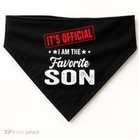 Its Official Im The Favorite Son USA-Made Doggie Bandana thumb 0