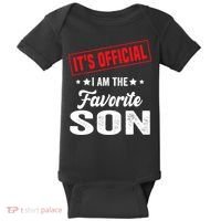 Its Official Im The Favorite Son Baby Bodysuit thumb 0
