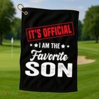 Its Official Im The Favorite Son Golf Towel thumb 1
