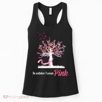In October I Wear Pink Breast Cancer Tree Of Life Women's Tank Top thumb 0