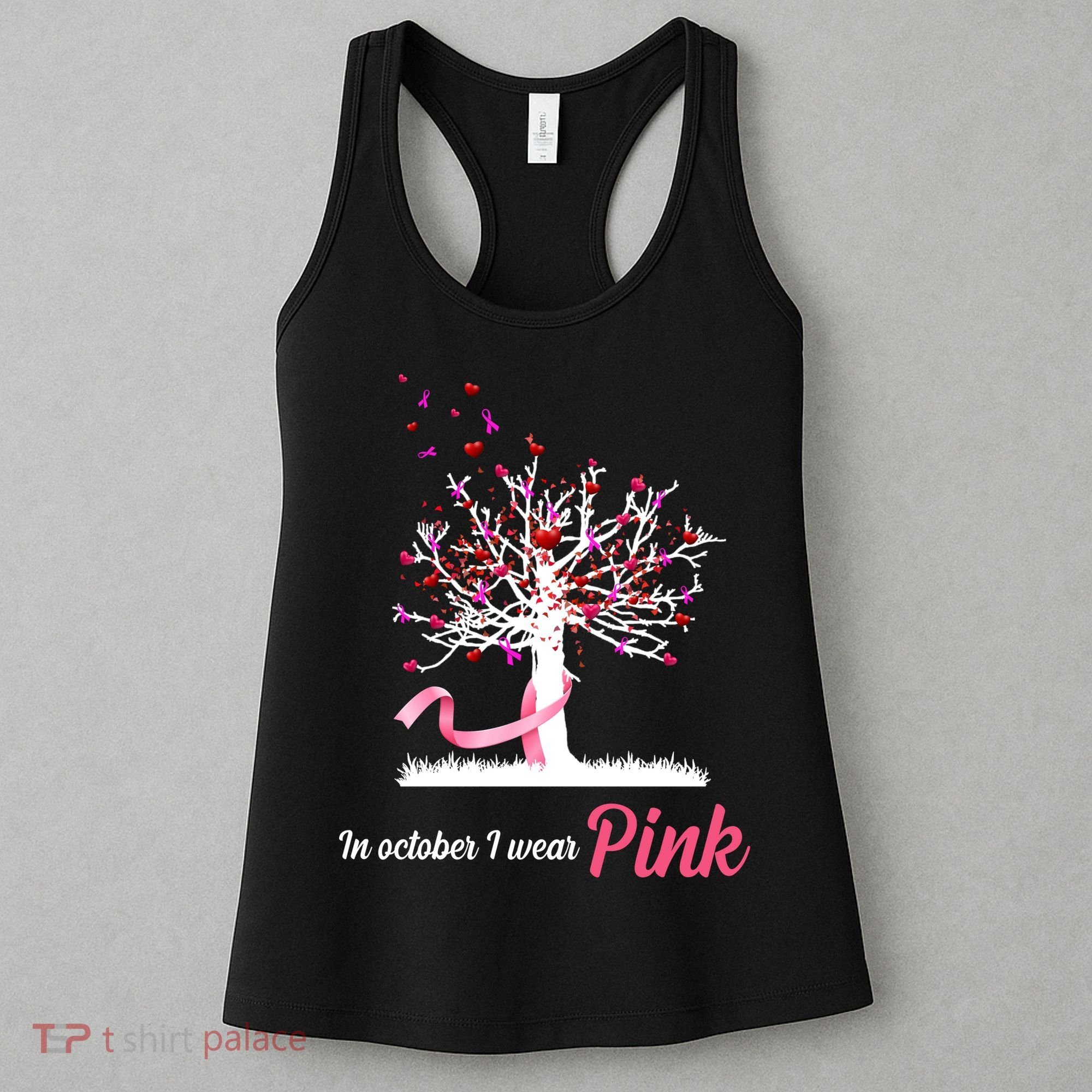 In October I Wear Pink Breast Cancer Tree Of Life Women's Tank Top