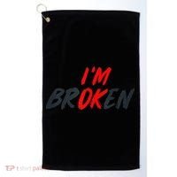 I'm Ok I'm Broken Invisible Illness  Wo Mental Aware Golf Towel thumb 0