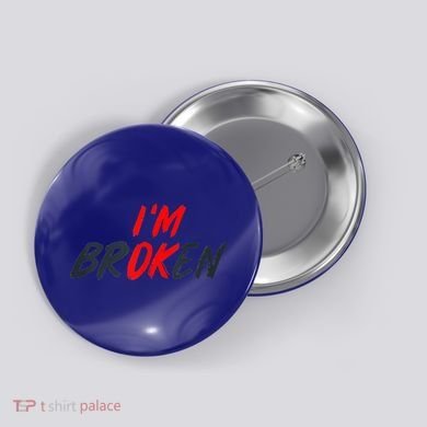 I'm Ok I'm Broken Invisible Illness  Wo Mental Aware Button