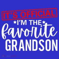 It's O.fficial I'm The Favorite Grandson Gifts Grandpa  T-Shirt thumb 7