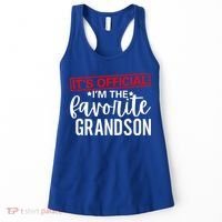 It's O.fficial I'm The Favorite Grandson Gifts Grandpa  Women's Tank Top thumb 0