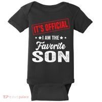 Its Official Im The Favorite Son Baby Bodysuit thumb 0