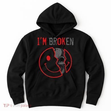 IM Ok IM Broken Invisible Illness I Am Ok Broken Hoodie