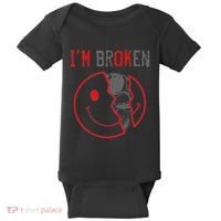 IM Ok IM Broken Invisible Illness I Am Ok Broken Baby Bodysuit thumb 0