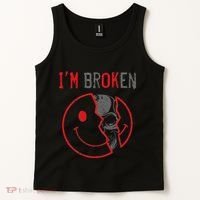 IM Ok IM Broken Invisible Illness I Am Ok Broken Tank Top thumb 2