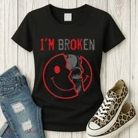 IM Ok IM Broken Invisible Illness I Am Ok Broken Women's T-Shirt thumb 3
