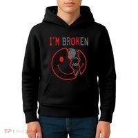IM Ok IM Broken Invisible Illness I Am Ok Broken Kids Hoodie thumb 4