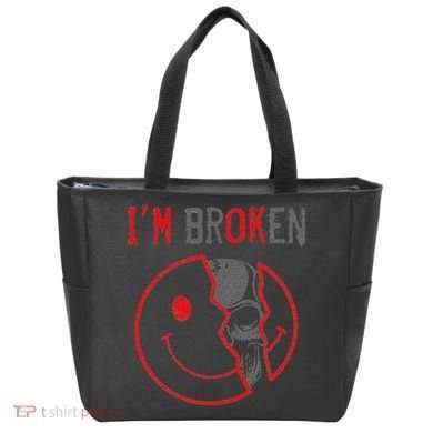 IM Ok IM Broken Invisible Illness I Am Ok Broken Tote Bag