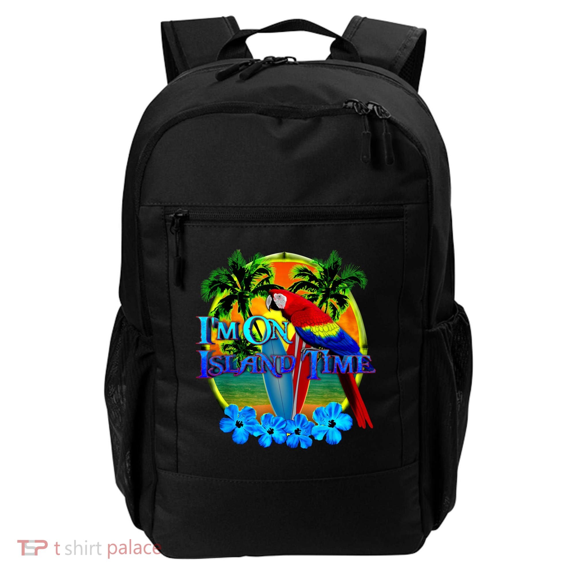Im On Island Time Tropical Beach Backpack