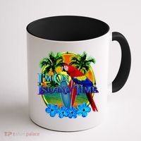 Im On Island Time Tropical Beach Coffee Mug thumb 1