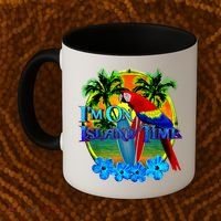 Im On Island Time Tropical Beach Coffee Mug thumb 2