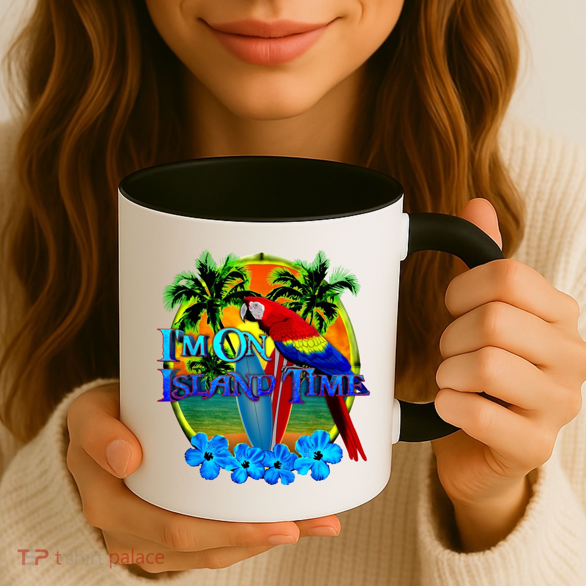 Im On Island Time Tropical Beach Coffee Mug