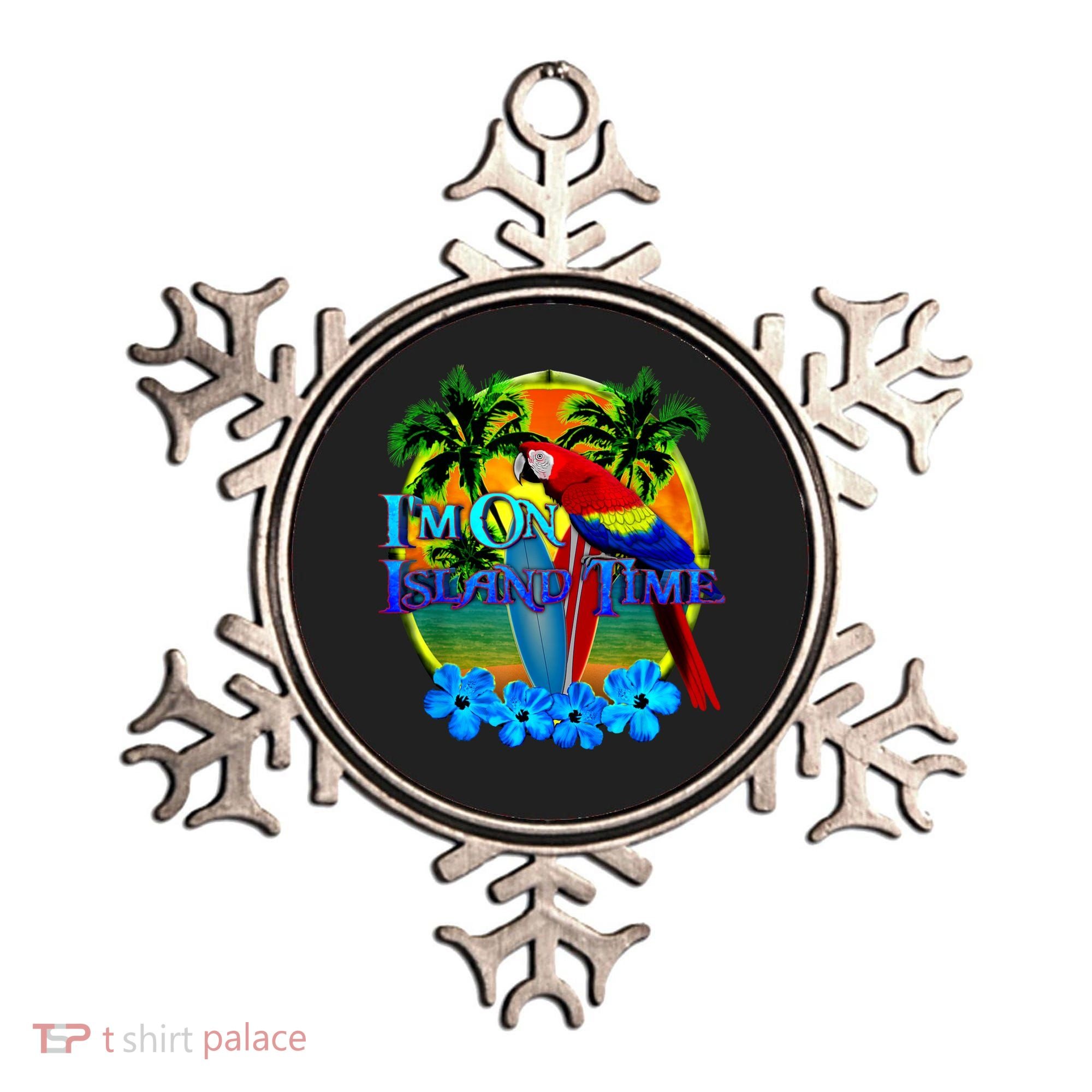 Im On Island Time Tropical Beach Ornament